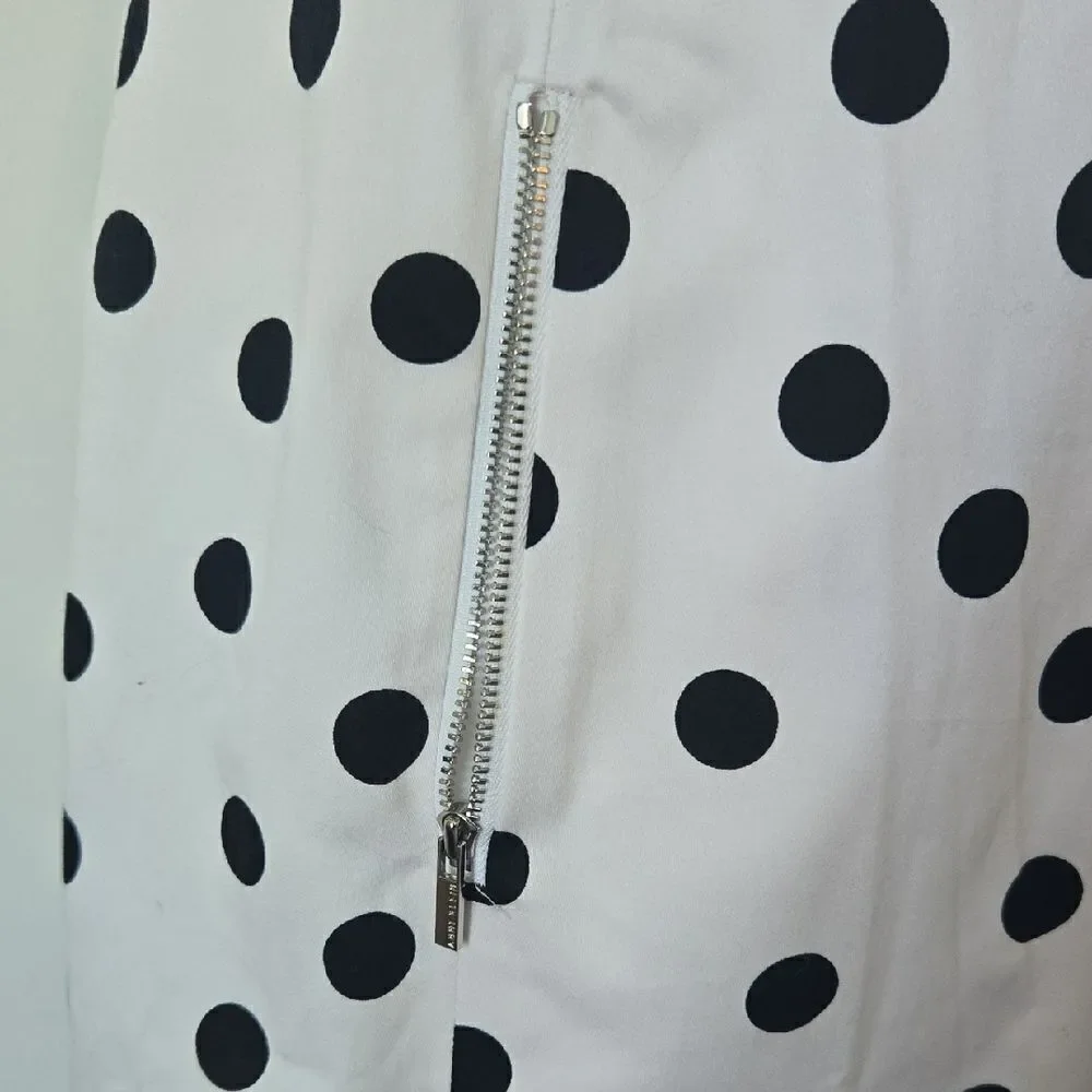 Anne Klein Black and White Sleeveless Sheath Mini Dress - Picture 3 of 4